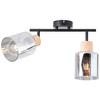 Sufitowa lampa Weald 99838/93 szklane klosze czarna przydymiona