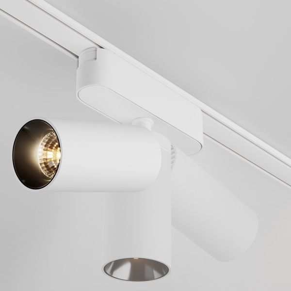 Magnetyczna lampa ścieżka świetlna Focus TR103-1-12W3K-M-W LED 12W 3000K tuba biała