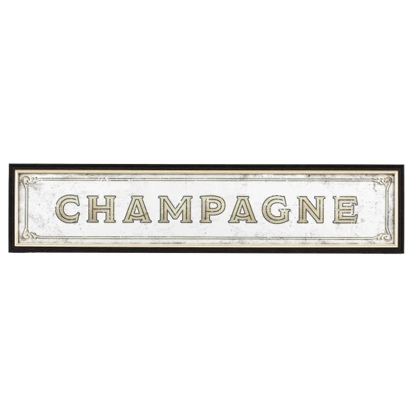 Dekoracyjne lustro retro Champagne 5056693545378 brązowy srebrny