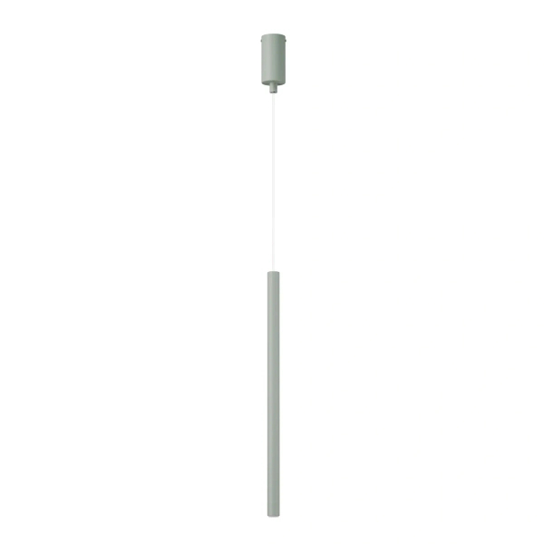 Podłużna wisząca lampa SOPEL szałwiowa 1xG9 tubka do sypialni 41825