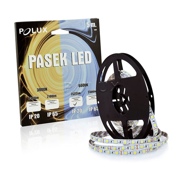 Taśma LED 45W 306500 Polux 2500lm biały pasek 5-metrowy 6500K