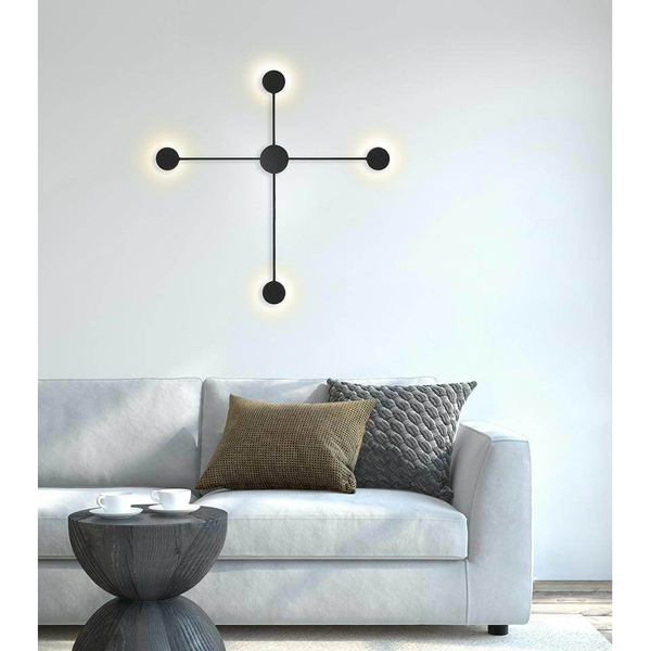 Lampa ścienna Shadow MSE010100245 amadeo LED 17,3W czarna