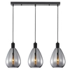 Wisząca lampa na belce Zulo PND-27812-3-BK-SG Italux do jadalni czarna