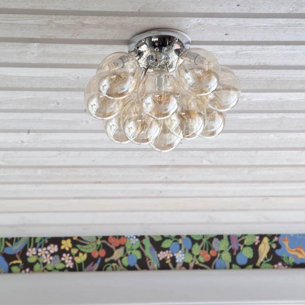 Nowoczesna lampa natynkowa Gross 4200660-5503 By Rydens bubbles bursztynowa