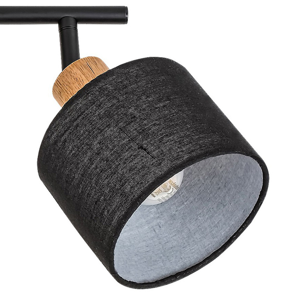 Sufitowa lampa regulowana Miguel 3245 do jadalni nad stół drewno czarna