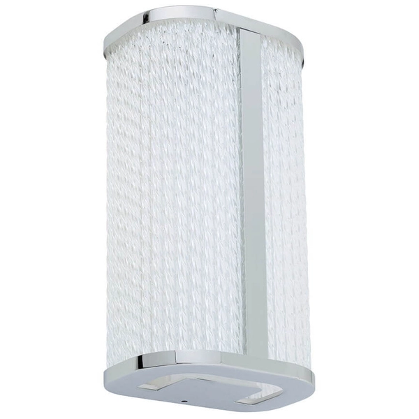 Kinkiet Palmas 10729 LED 15W 4000K IP44 szklany chrom transparentny