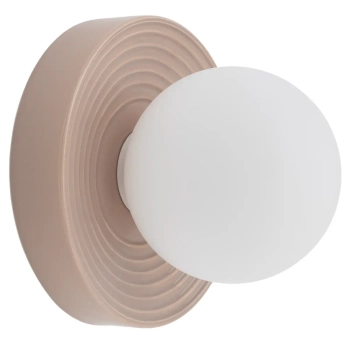 Kulista lampa ścienna CLAY 11746 szklana ceramiczna biała szara