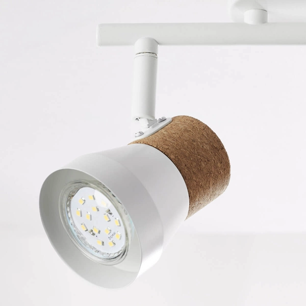 Jadalniana lampa sufitowa Moka 75713/75 spot korek biały