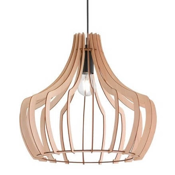 Sypialniana lampa wisząca Wood R30253830 RL Light ekologiczna drewniana