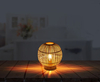 Stojąca lampa Hildegard 15368T ekologiczna lampka bambus