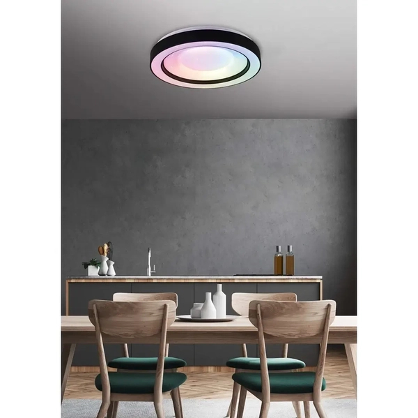 Plafon z funkcją RGB Arco R65091032 RL Light LED 22W 2700-6000K czarny