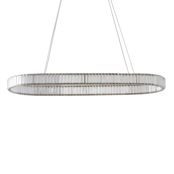 Kryształowa lampa wisząca SPARKING AZ6566 LED 80W CCT z pilotem chrom