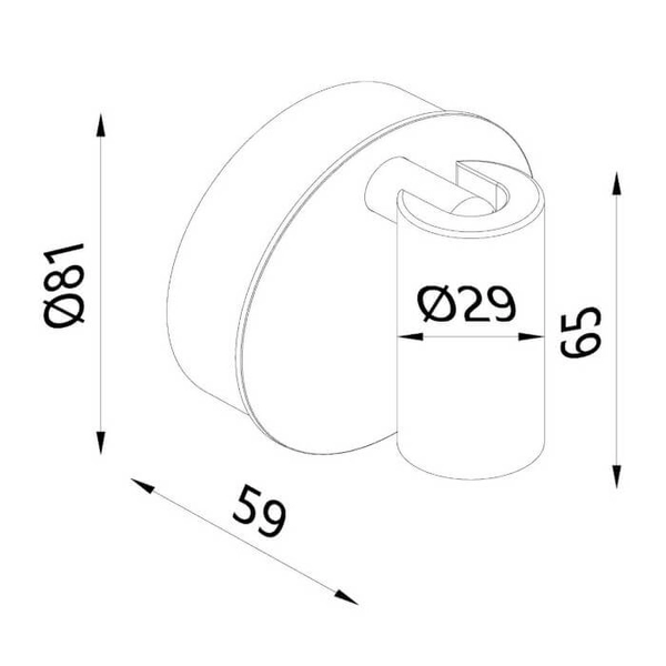 Regulowana lampa ścienna TONI 29934/02/15 LED 2W 2700-4000K szara