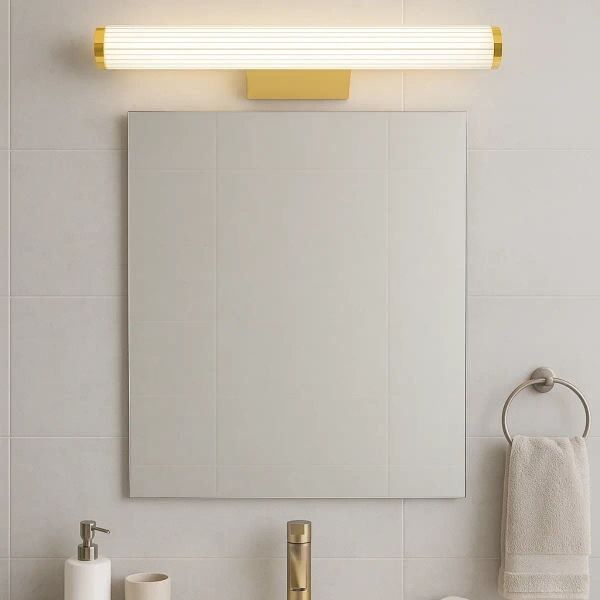 Ścienny kinkiet do łazienki VENA LP-1010/1W-60 GD LED 12W CCT IP44 złoty
