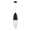 Salonowa lampa wisząca Ecrou QN-ECROU-1P-BK LED 10W 3000K szklana czarny