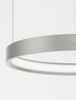 Okrągła lampa wisząca ZACAPU LE42792 LED 30W 3000K do biura srebrna