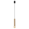 Wisząca lampa loftowa Baton 7851 metalowa tuba do pokoju mosiądz