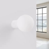 Lampa ścienna do łazienki HALO SL.1707 kula IP44 szklana biała