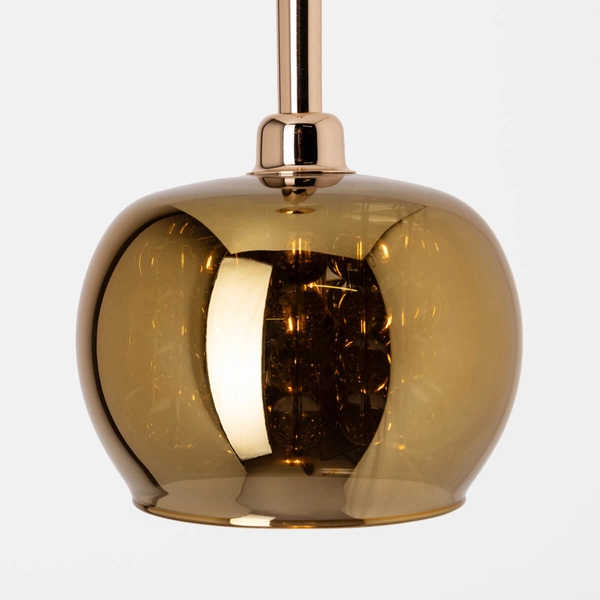 Lampa salonowa wisząca Crystal P0076-01A-F7HF Zumaline kryształowa złota