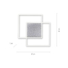 Plafon YUKI biały 6024-55 3xLED 57W 2700-5000K kwadratowa oprawa