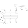 Sufitowa lampa do salonu AMBALA 849210332 Trio LED 5,5W 2300-4000K czarny