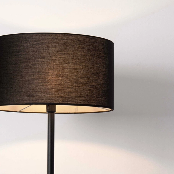 Lampa podłogowa do sypialni GUAVIARE LE44952 z abażurem czarna