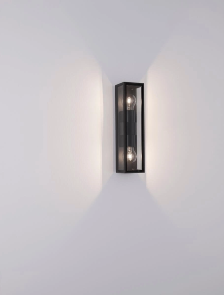 2-punktowa lampa ścienna CHETUMAL LE710 przed dom grafitowa
