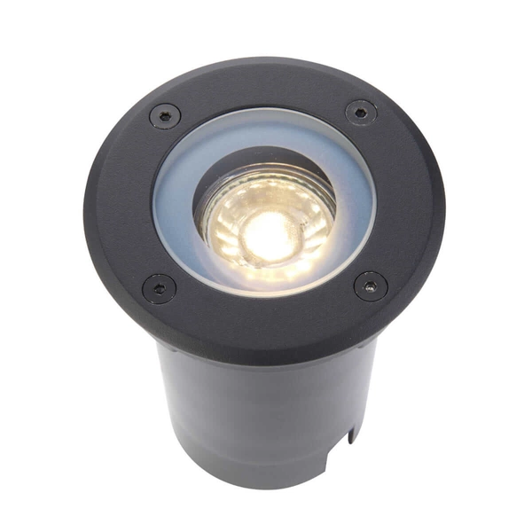 Podtynkowa oprawa Pillar 103851 Saxby IP65 okrągła czarna