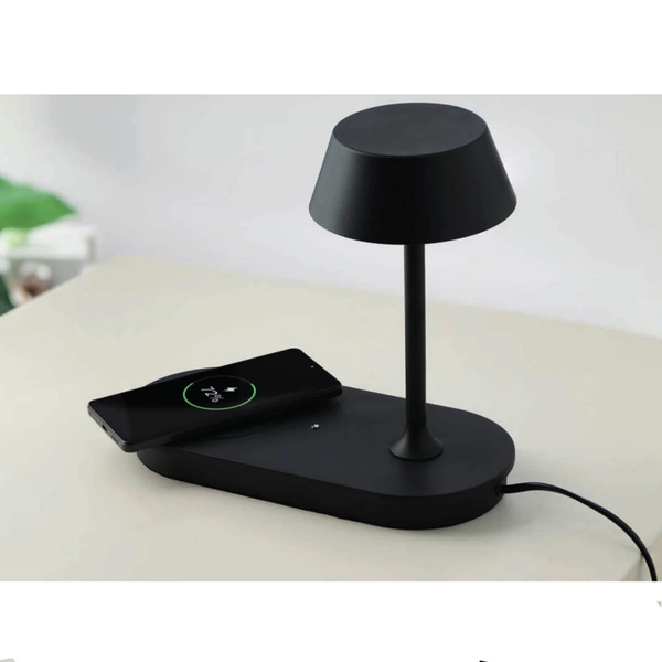 Biurkowa lampka z ładowarką FINO AZ5913 Azzardo 9W 3000K ściemniacz czarny