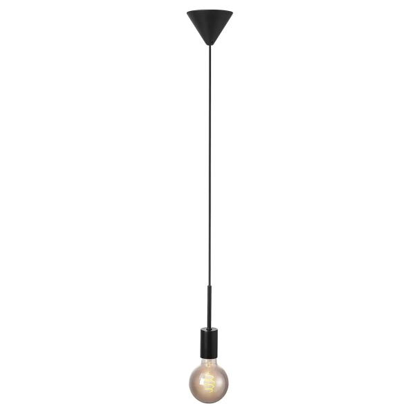 Industrialna lampa wisząca Paco 2112053003 żarówka na kablu czarna