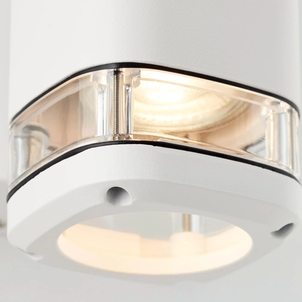 Zewnętrzna lampa ścienna Jandy 90968A05 góra-dół tubka IP44 biała