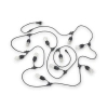 Zewnętrzna girlanda do ogrodu z żarówkami CHAIN R74771132 IP44 czarny