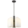 Modernistyczna LAMPA wisząca SEOUL P05759BK Cosmolight szklany zwis do jadalni czarny biały
