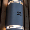 Ścienna lampa natynkowa FOCUS 5604014118 Lutec IP44 z czujnikiem szara