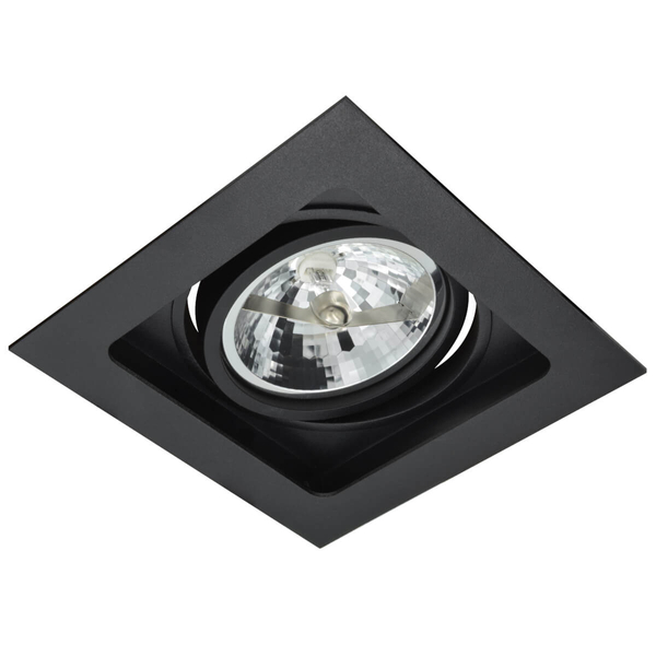 Wpuszczana lampa Sisto AZ2810 square do przedpokoju czarna