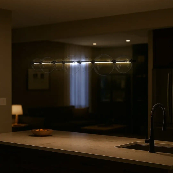 Molekułowa lampa wisząca Atola ML2244 LED 19W 4000K bubbles czarna