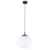 Wisząca lampa sypialniana VIBE 4804 szklana kula czarny biały