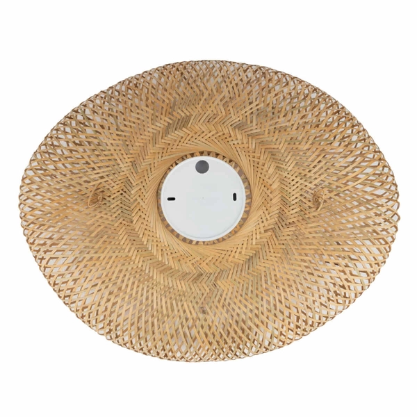 Bambusowy plafon Havana 11171 japandi klatka siatka drewniany biały