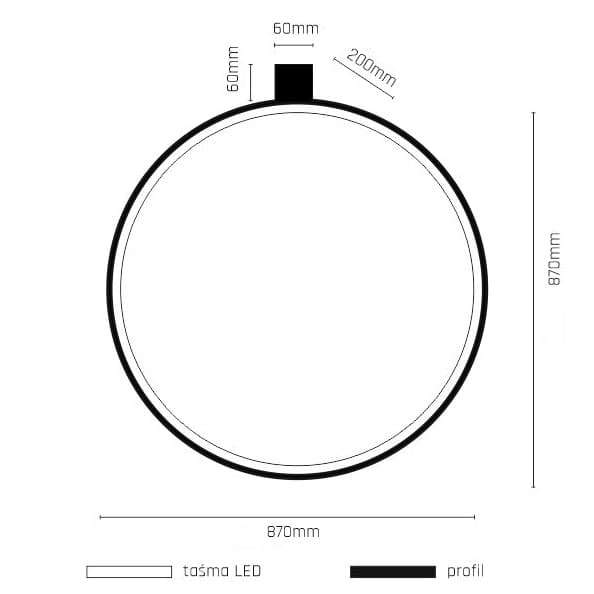 Biała lampa ścienna Agaro 4313 LED 26W 4000K okrągła do holu biała