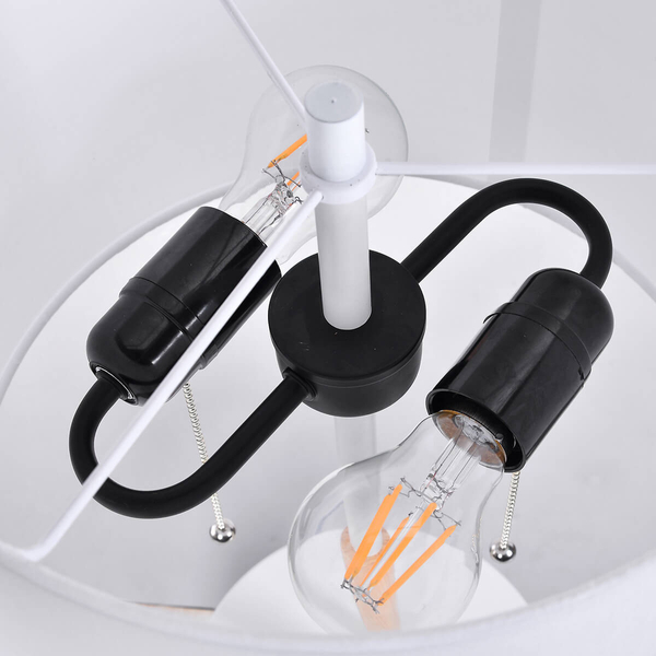 Lampka stołowa Fogo LP-0304/2T WH Light Prestige do sypialni tuba biała