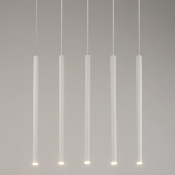 Wisząca lampa cylindriczne klosze Sopel 33616 Sigma metalowa biała