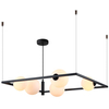 LAMPA wisząca GARETH MDM-3975/5 BK Italux metalowa OPRAWA ramka ZWIS kule balls czarna