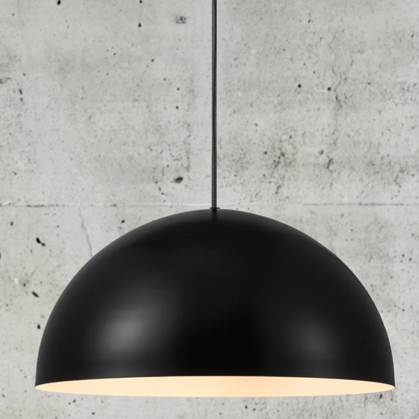 Kopułowa lampa wisząca Ellen 48573003 Nordlux metalowa czarna