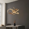 Modernistyczna lampa wisząca Lorenzo 97614 LED 48W 3000K złota