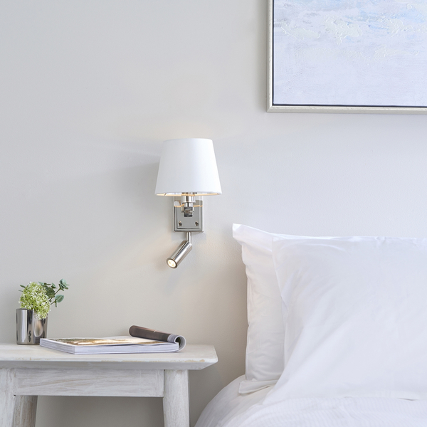 Kinkiet nad łóżko Harvey 73027 LED 6W 3000K spot regulowany biały nikiel