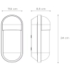 Kinkiet na ścianę CAPSULE 29897/01/30 Lucide IP54 loft czarna
