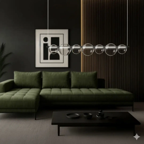 Molekułowa lampa wisząca Atola ML2244 LED 19W 4000K bubbles czarna