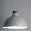 Skandynawska kopułowa lampa wisząca Cap 2070 TK Lighting drewniana biała