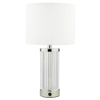 Szklana stołowa lampa Enrico ENR4138 LED 2,4W 3000K nikiel