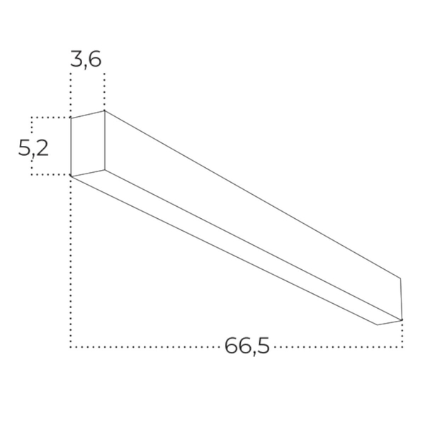 Sufitowa lampa Linelio AZ5656 Azzardo LED 24W 3000-6000K ściemnialna czarna